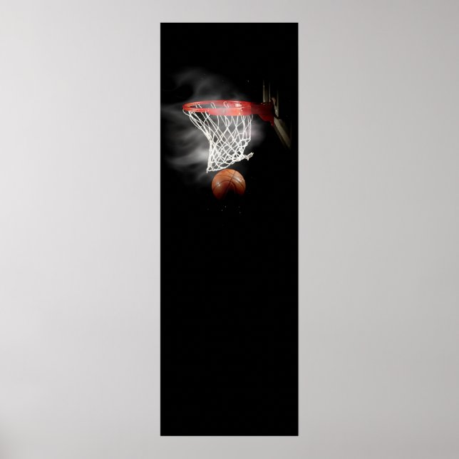 Poster de basket-ball panoramique (Devant)