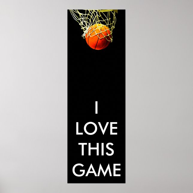 Poster de basket-ball panoramique (Devant)