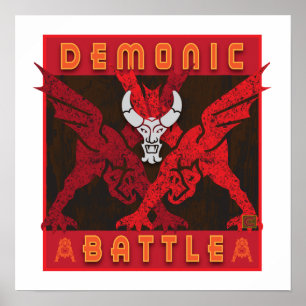 Poster de bataille démonique