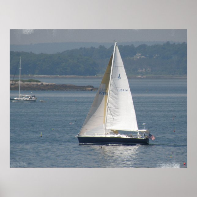 Poster de bateau à voile Seaward Imprimer (Devant)