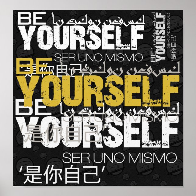 Poster de Be Yself (Devant)