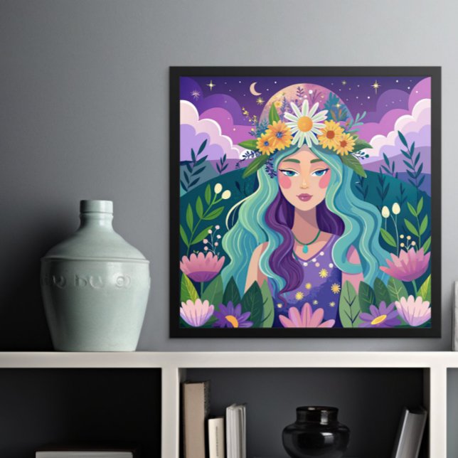 Poster de beauté d'Imaginaire illustrée de Cosmic  (Créateur téléchargé)