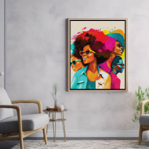 Poster De beaux sourires de femmes noires