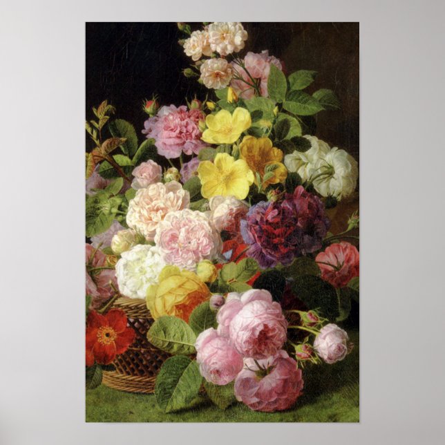 Poster De belles fleurs mixtes néerlandaises encore vie (Devant)