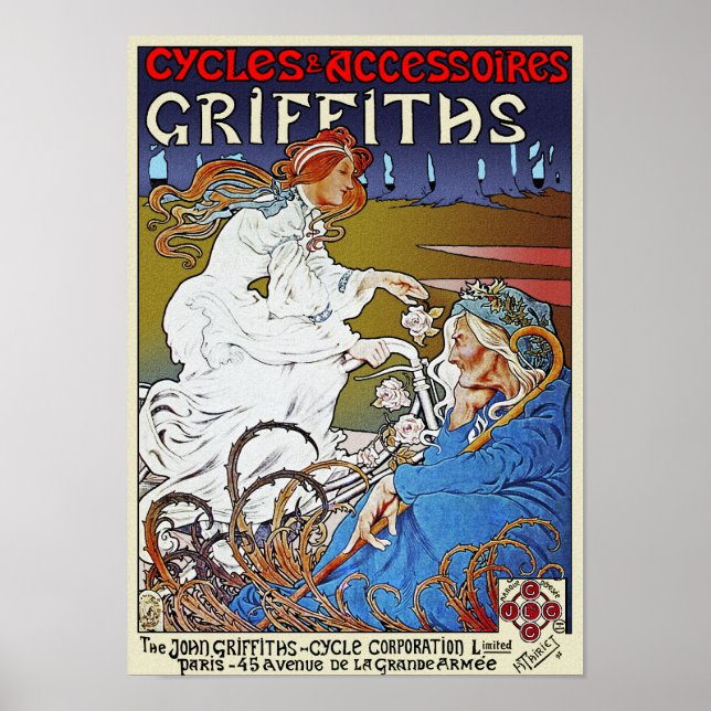 Poster de bicyclette Imprimer : Griffiths Cycles p (Devant)