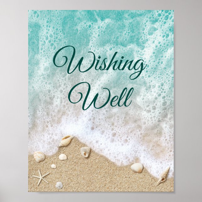 Poster de bien-être des vagues de plage (Devant)