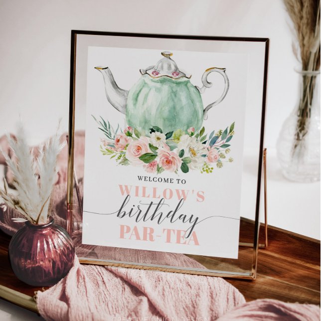 Poster de bienvenue de la fête du thé Fête des mar (Créateur téléchargé)