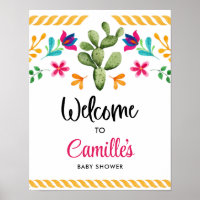 Poster de bienvenue de la fête mexicaine Fiesta