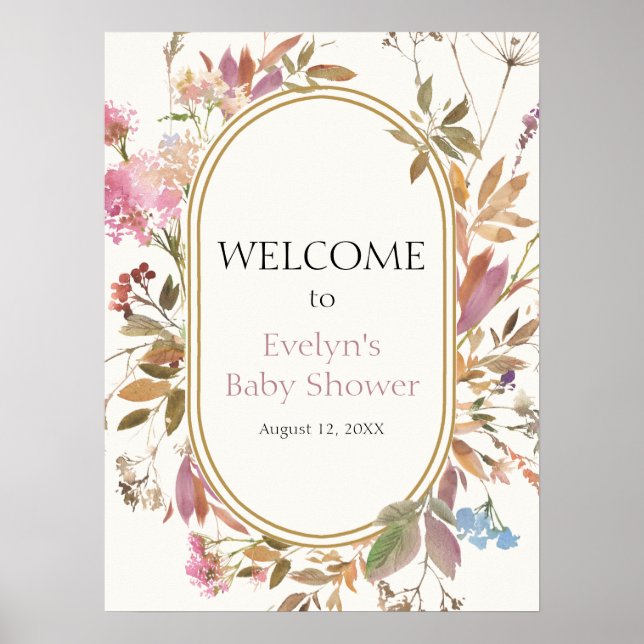 Poster de bienvenue du Fleur sauvage de Boho Rusti (Devant)
