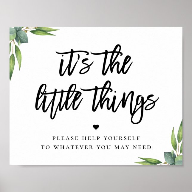 Poster de bienvenue du Mariage  Eucalyptus Feuille (Devant)