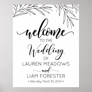 Poster de bienvenue du Mariage pour les Branches à