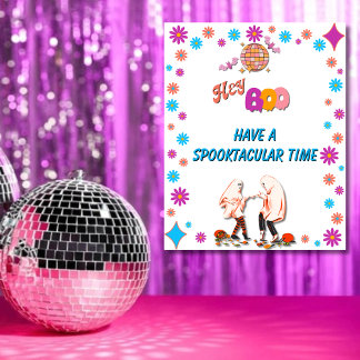 Poster de bienvenue du parti Éffrayant Super Hallo