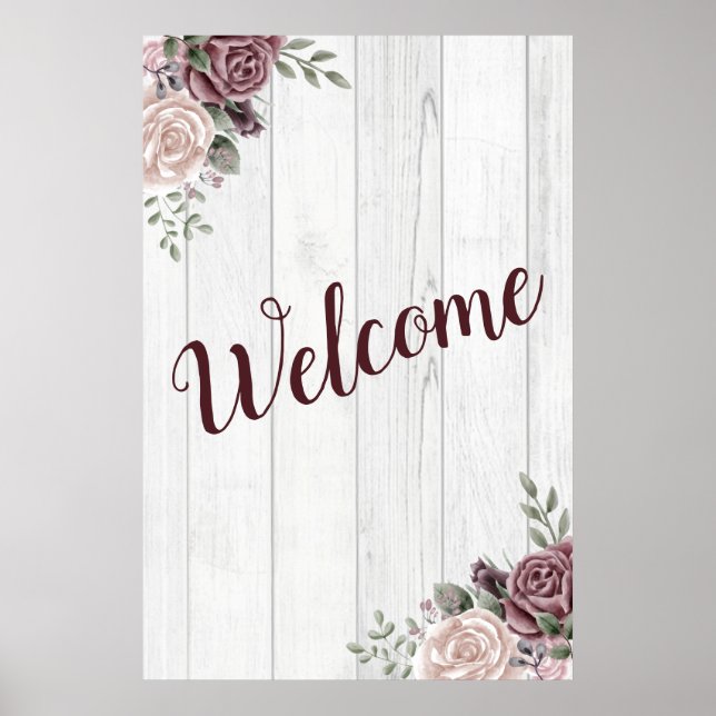 Poster de bienvenue mariage (Devant)