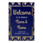 Poster de bienvenue Poster de Mariage Art Déco Gat