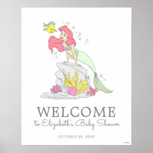 Poster de bienvenue sur le Baby shower de la petit