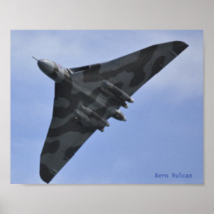 Poster de bombardement Avro Vulcan