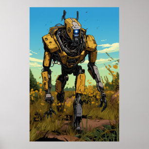 Poster de Boston Dynamics Robot dans Hot Prairie