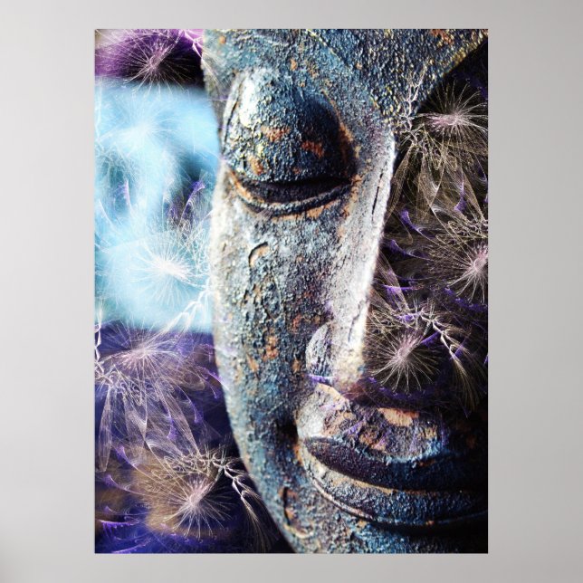 Poster de bouddha fractal (Devant)