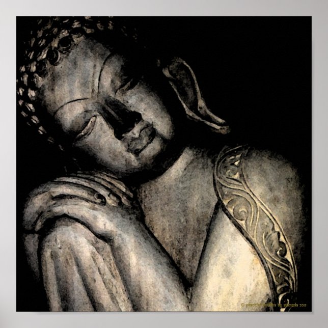 Poster de Bouddha paisible (Devant)