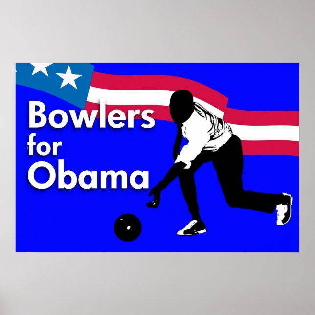 Poster de Bowlers pour Obama (Devant)