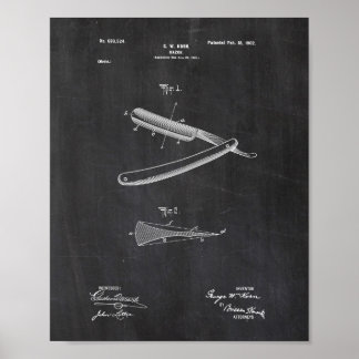 Poster de brevet de droit Razor