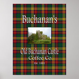Poster de Buchanan's Old Buchanan Castle Coffee Co