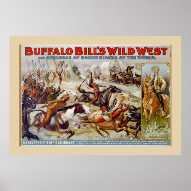 Poster de Buffalo Bill, Wild West Indian (Devant)
