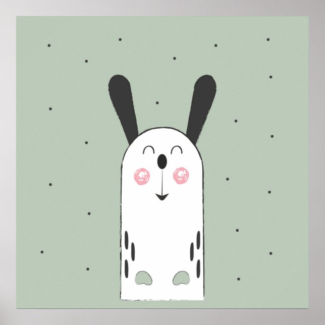 Poster de Bunny Cartoon pour enfants (Devant)