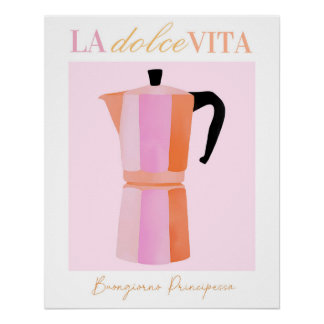 Poster de café Espresso, Italie Mur Art Imprimer
