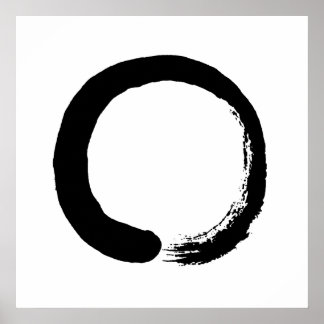 Poster de calligraphie zen Enso Circle