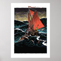 Poster de calmar géant