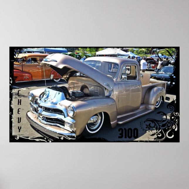 Poster de camion Chevrolet 3100 de la bombe à mote (Devant)