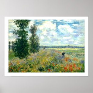Poster de campagne Monet Poppy 28x20