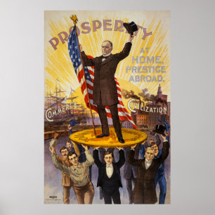 Poster de campagne William McKinley Gold Standard