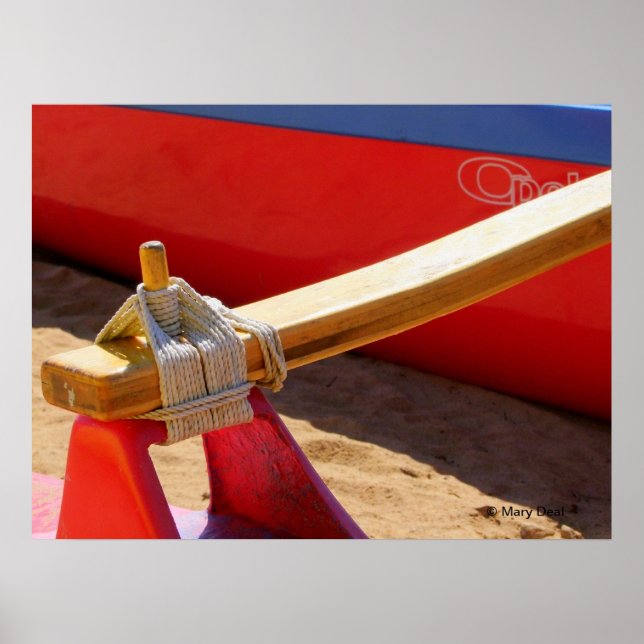 Poster de canoë Outrigger (Devant)