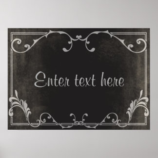 Poster de carte de script Silent Movie