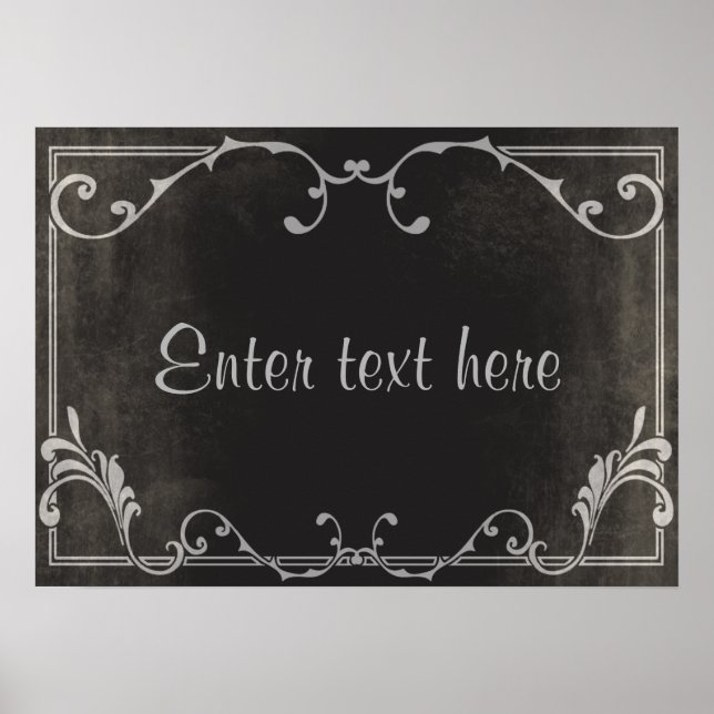 Poster de carte de script Silent Movie (Devant)