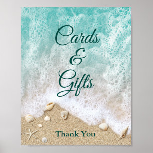 Poster de cartes et cadeaux Beach Waves