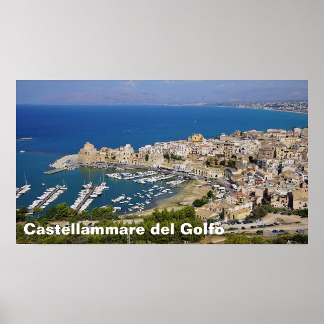 Poster de Castellammare del Golfo, Sicile Italie (Devant)