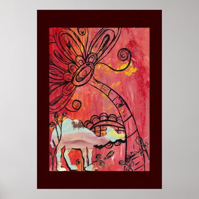 Poster de champignon (Devant)