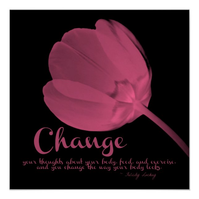 Poster de changement de forme Tulip rose (Devant)