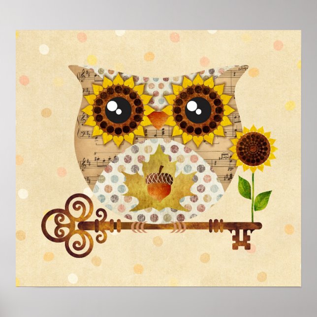 Poster de Chanson d'automne de Owl Art Imprimer (Devant)