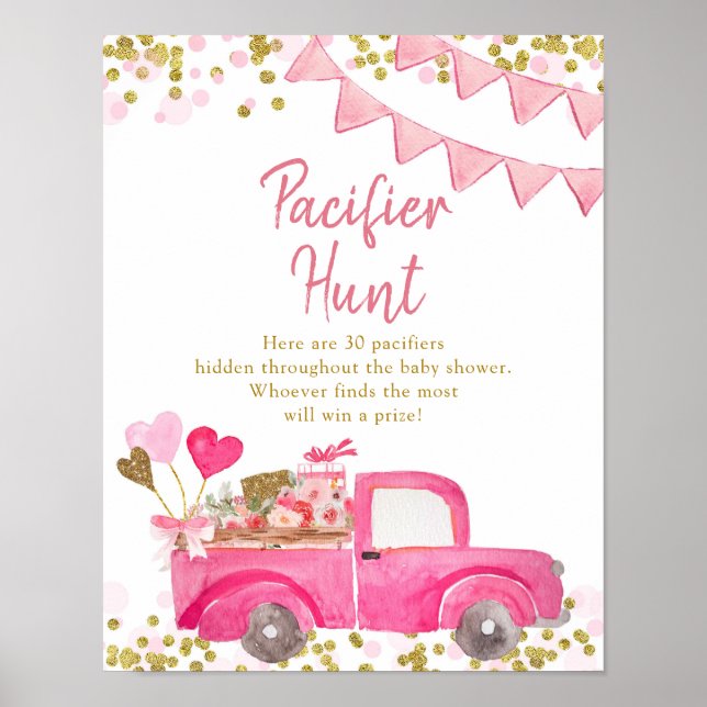 Poster de chasse de Saint-Valentin Camion de Soeur (Devant)