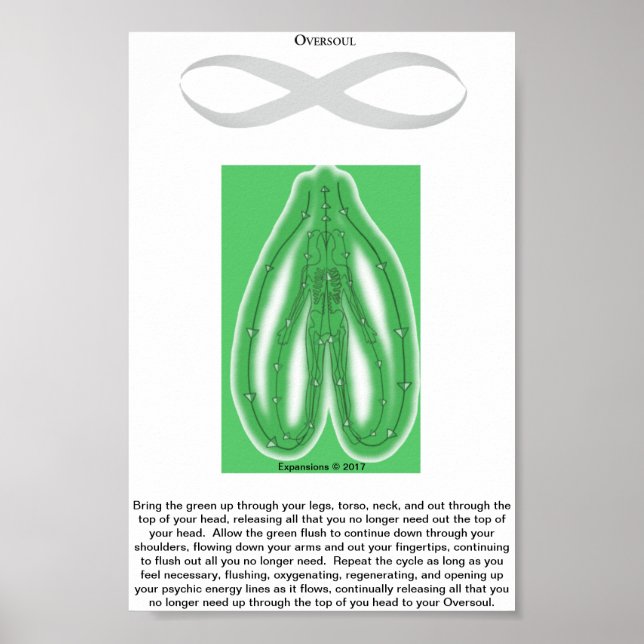 Poster de chasse psychologique verte (Devant)