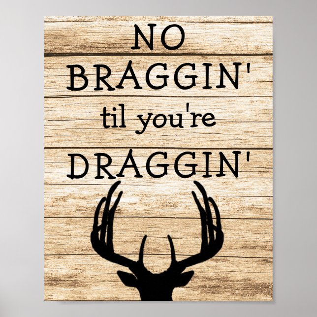 Poster de chasseur de cerfs drôle (Devant)