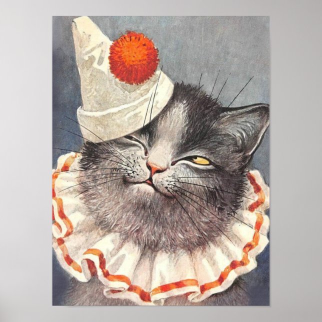 Poster de chat de cirque (Devant)