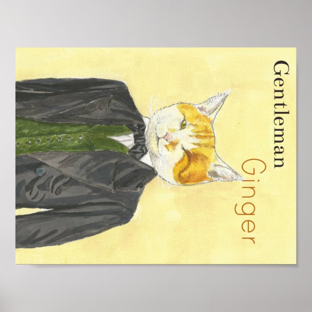 Poster de chat de gingembre (Devant)