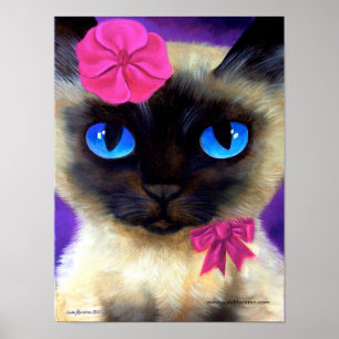 Poster de chat de Siamese - 155 CHARMANT
