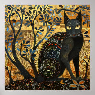 Poster de chat noir