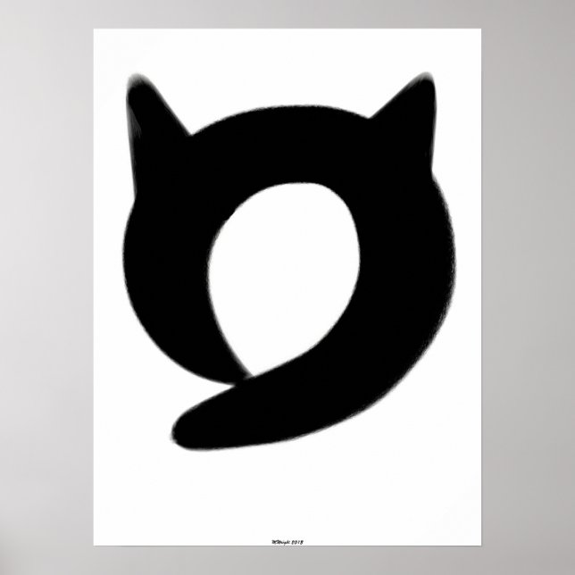 Poster de chat Zen Enso (Devant)